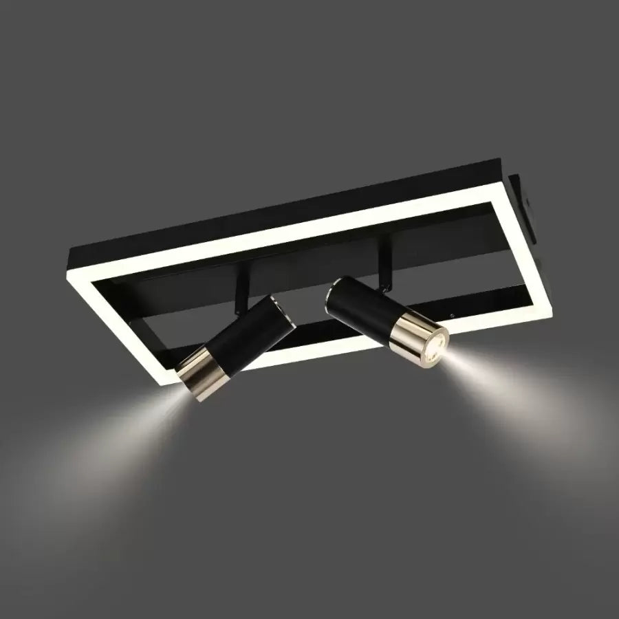 Lustra Led Cu Telecomanda Si Proiector Reglabil Rohan, Lumina Rece/Calda/Neutra, Dimabila - vivimall.ro