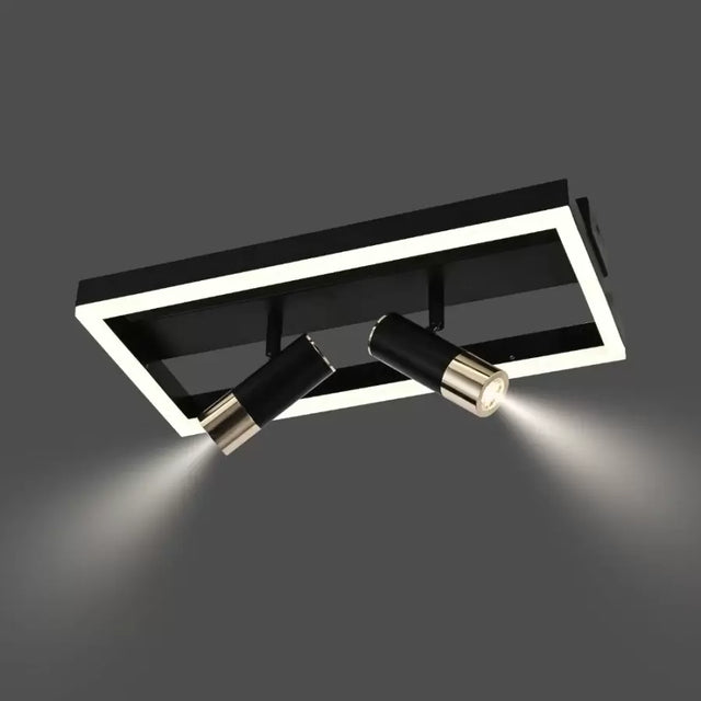 Lustra Led Cu Telecomanda Si Proiector Reglabil Rohan, Lumina Rece/Calda/Neutra, Dimabila - vivimall.ro