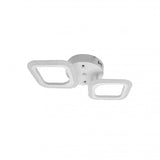 Lustra Led Erika, 2 Patrate, Lumina Neutra - vivimall.ro