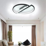 Lustra Led Cu Telecomanda Vector Arcus, 2 Elemente, Lumina Rece/Calda/Neutra, Dimabila - vivimall.ro