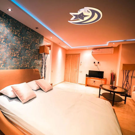 Lustra Led Elly, Luna Si Stea, Lumina Rece/Calda/Neutra - vivimall.ro