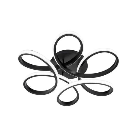 Lustra Led Cu Telecomanda Elon, Ondulata, Lumina Rece/Calda/Neutra, Dimabila - vivimall.ro