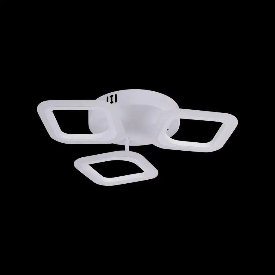 Lustra Led Erika, 3 Patrate, Lumina Neutra - vivimall.ro