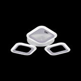 Lustra Led Erika, 3 Patrate, Lumina Neutra - vivimall.ro