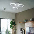 Lustra Led Erika, 3 Patrate, Lumina Neutra - vivimall.ro
