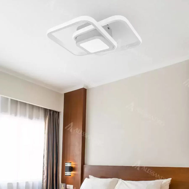 Lustra Led Duoform, 3 Patrate, Lumina Rece/Calda/Neutra - vivimall.ro