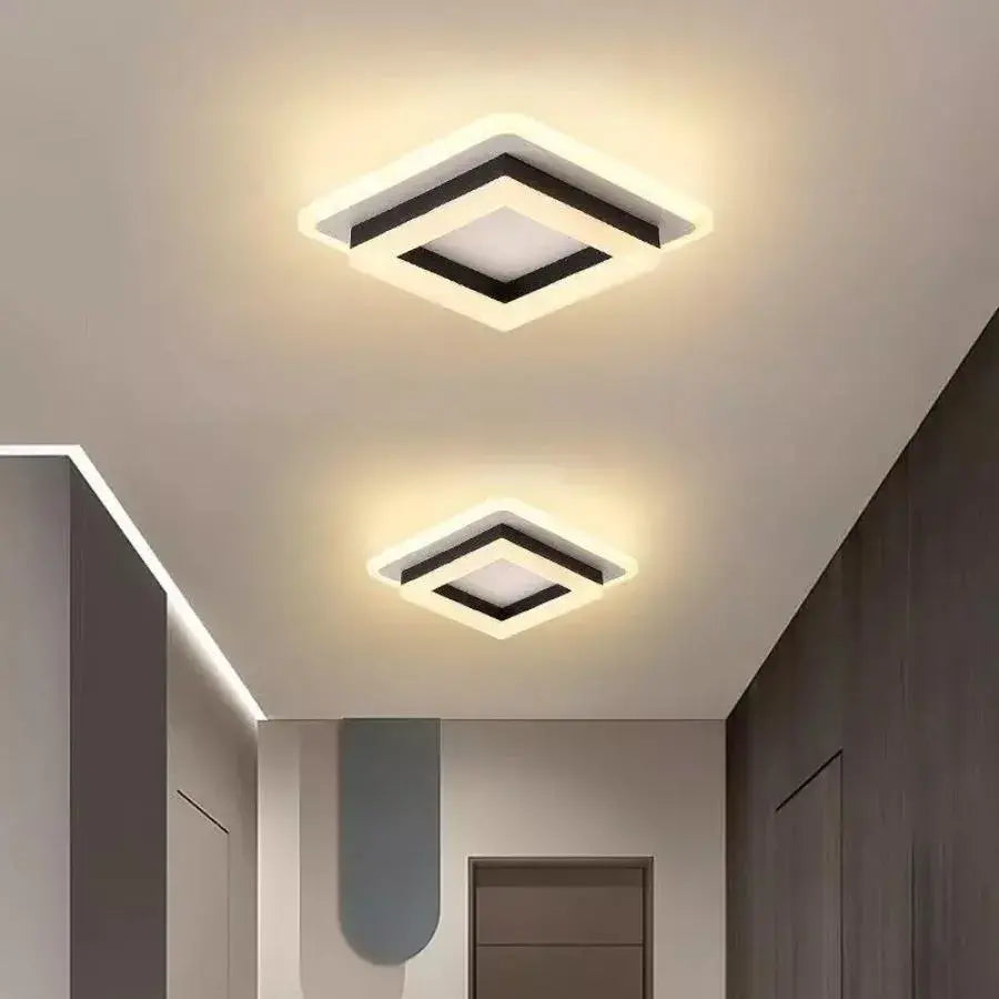 Lustra Led Moderna W, Lungime 20 Cm, Patrata, Lumina Rece/Calda/Neutra - vivimall.ro