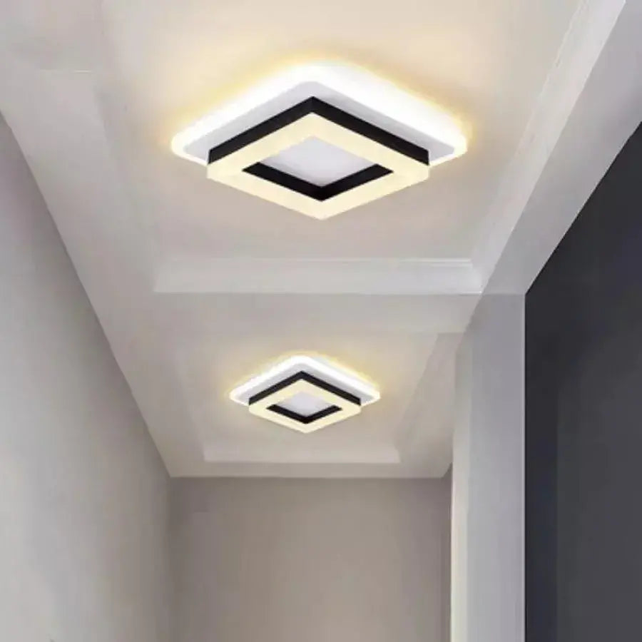 Lustra Led Moderna W, Lungime 20 Cm, Patrata, Lumina Rece/Calda/Neutra - vivimall.ro