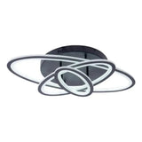 Lustra Led Cu Telecomanda Gentiana, 3 Elipse, Lumina Rece/Calda/Neutra, Dimabila - vivimall.ro