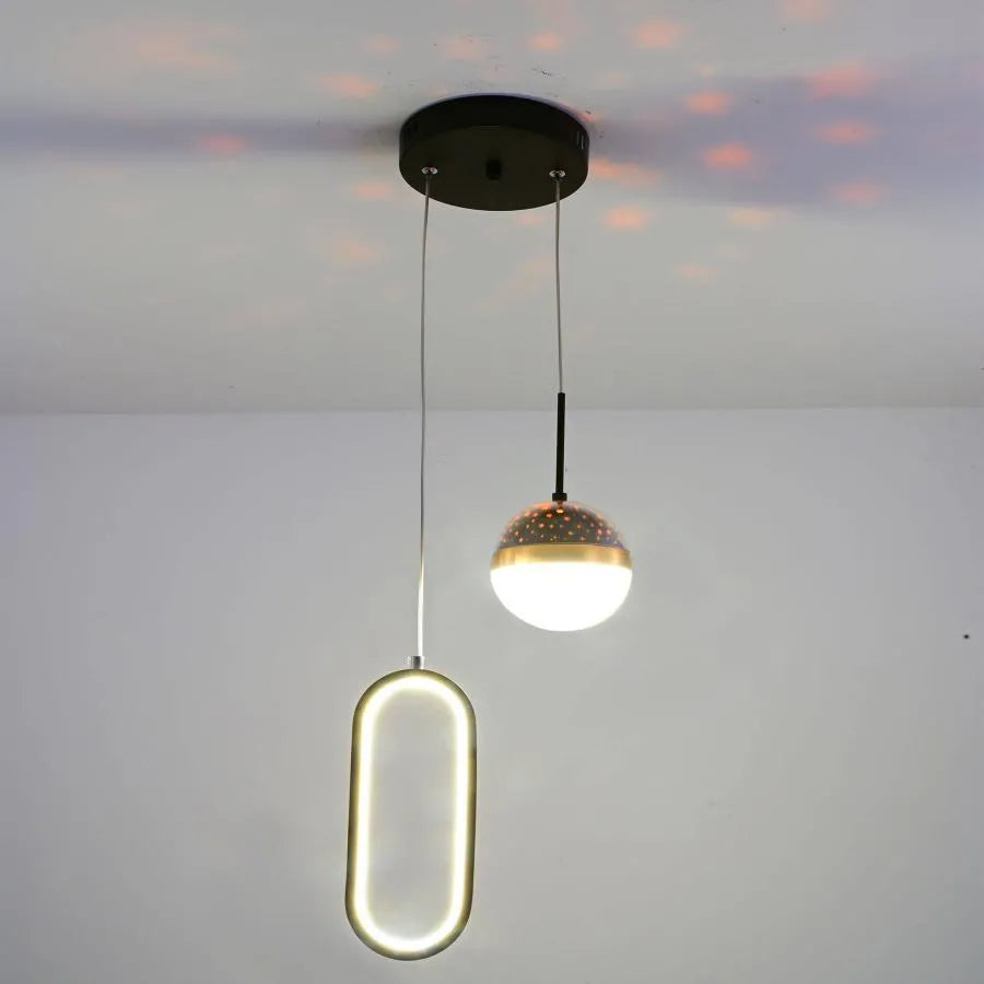 Lustra Led Suspendata Gilona, Lumina Rece/Calda/Neutra - vivimall.ro