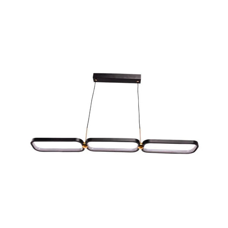 Lustra Led Cu Telecomanda Hansa, 3 Elemente, Liniara, Lumina Rece/Calda/Neutra, Dimabila - vivimall.ro