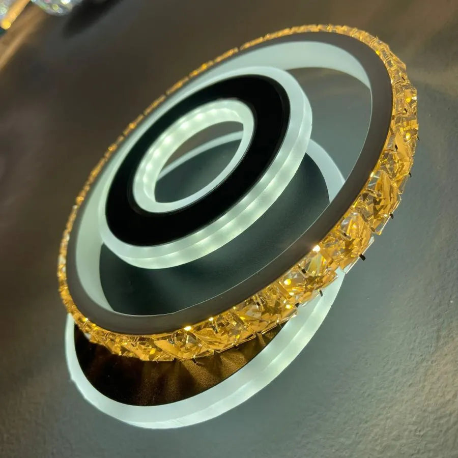 Lustra Led Cristal, Inara, Lumina Rece/Calda/Neutra - vivimall.ro