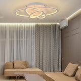 Lustra Led Cu Telecomanda Gentiana, 3 Elipse, Lumina Rece/Calda/Neutra, Dimabila - vivimall.ro