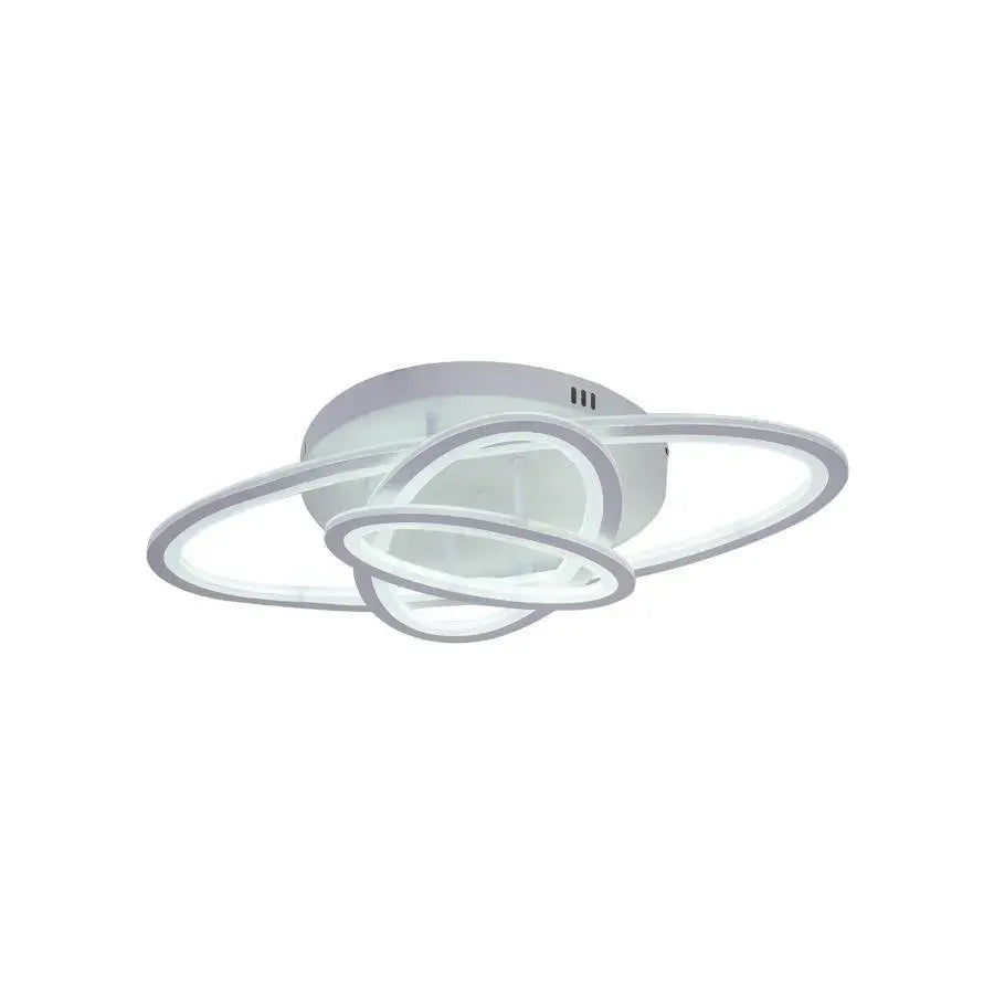 Lustra Led Cu Telecomanda Gentiana, 3 Elipse, Lumina Rece/Calda/Neutra, Dimabila - vivimall.ro