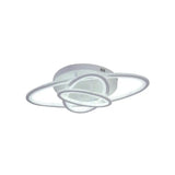 Lustra Led Cu Telecomanda Gentiana, 3 Elipse, Lumina Rece/Calda/Neutra, Dimabila - vivimall.ro