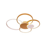 Lustra Led Cu Telecomanda Killian , 6 Cercuri, Lumina Rece/Calda/Neutra, Dimabila - vivimall.ro