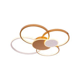 Lustra Led Cu Telecomanda Killian , 6 Cercuri, Lumina Rece/Calda/Neutra, Dimabila - vivimall.ro