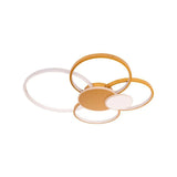 Lustra Led Cu Telecomanda Killian , 6 Cercuri, Lumina Rece/Calda/Neutra, Dimabila - vivimall.ro
