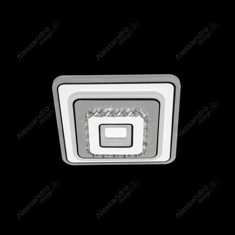 Lustra Led Cu Cristal Mita, Patrata, Lumina Rece/Calda/Neutra - vivimall.ro
