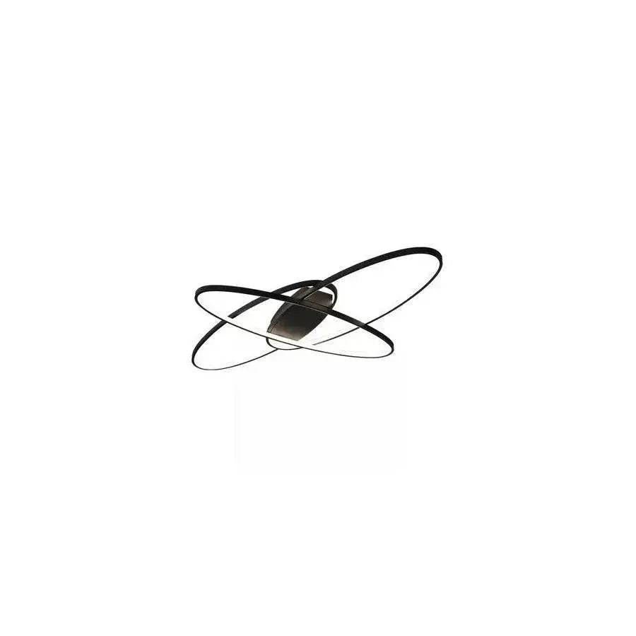 Lustra Led Cu Telecomanda Orbita, 3 Elemente, Ovala, Lumina Rece/Calda/Neutra, Dimabila - vivimall.ro