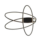 Lustra Led Cu Telecomanda Orbita, 3 Elemente, Ovala, Lumina Rece/Calda/Neutra, Dimabila - vivimall.ro