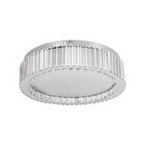 Lustra Led Cu Telecomanda Si Cristal Madox, Lumina Rece/Calda/Neutra, Dimabila - vivimall.ro
