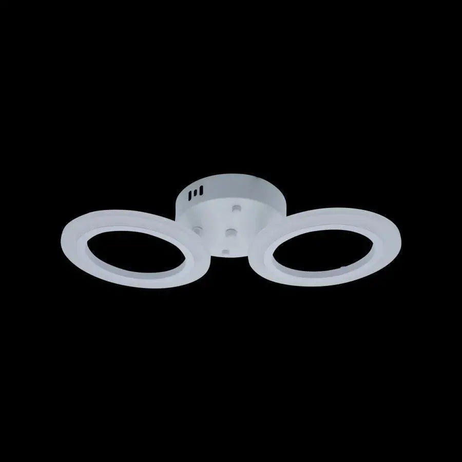Lustra Led Mara, 2 Cercuri, Lumina Neutra - vivimall.ro
