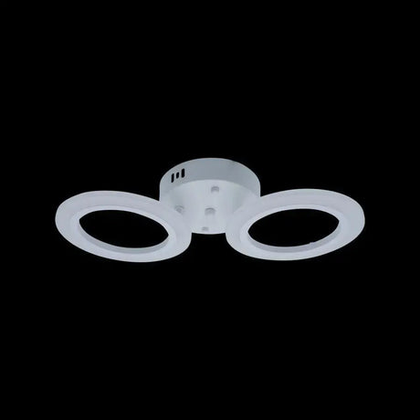 Lustra Led Mara, 2 Cercuri, Lumina Neutra - vivimall.ro
