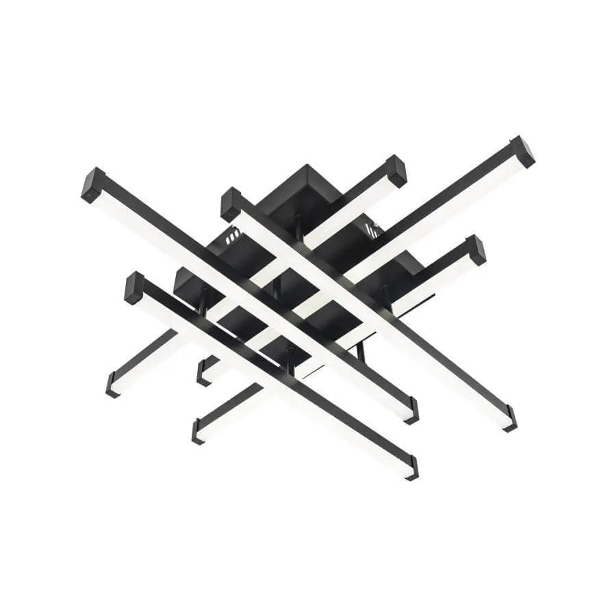 Lustra Led Cu Telecomanda Mora, 6 Elemente, Liniara, Lumina Rece/Calda/Neutra, Dimabila - vivimall.ro