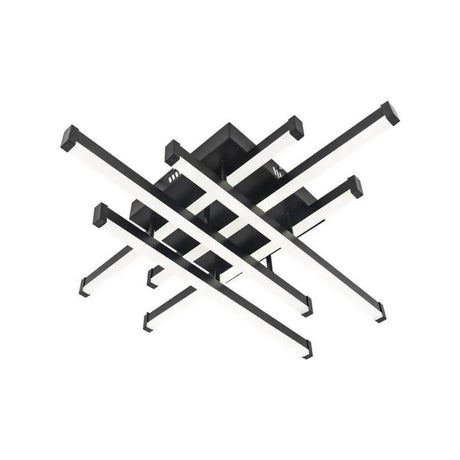 Lustra Led Cu Telecomanda Mora, 6 Elemente, Liniara, Lumina Rece/Calda/Neutra, Dimabila - vivimall.ro