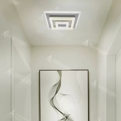 Lustra Led Medeea, Diametru 26Cm, Patrata, Lumina Rece/Calda/Neutra - vivimall.ro