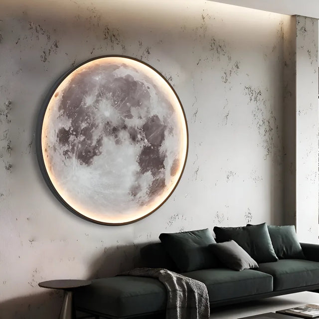 Aplica Led Decorativa Luna Diametru 80Cm 3000/4000/6000K - vivimall.ro