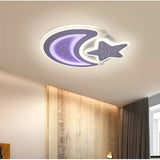 Lustra Led Cu Telecomanda Coralia Rgb, Luna Si Stea - vivimall.ro