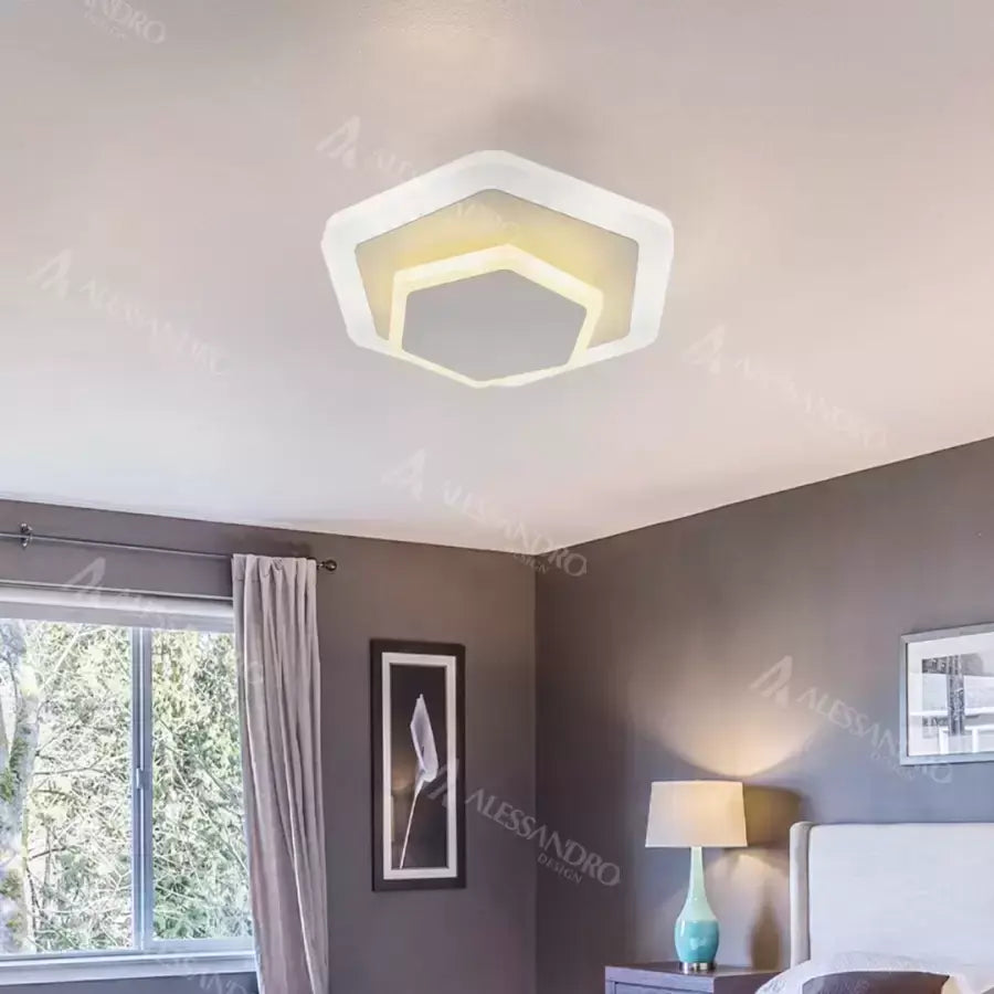 Lustra Led Sonia, Lumina Rece/Neutra - vivimall.ro