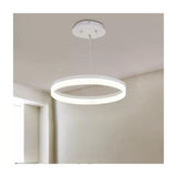 Lustra Led Suspendata Cu Telecomanda Azariah, 1 Cerc, Lumina Rece/Calda/Neutra, Dimabila - vivimall.ro