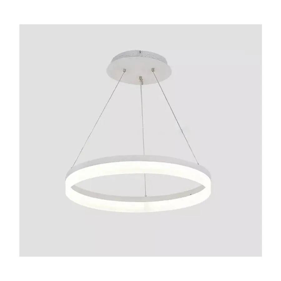 Lustra Led Suspendata Cu Telecomanda Azariah, 1 Cerc, Lumina Rece/Calda/Neutra, Dimabila - vivimall.ro