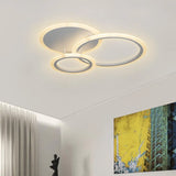 Lustra Led Cu Telecomanda Lucy, 3 Cercuri, Lumina Rece/Calda/Neutra, Dimabila - vivimall.ro