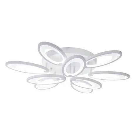 Lustra Led Cu Telecomanda Sunflower, 9 Elemente, Lumina Rece/Calda/Neutra, Dimabila - vivimall.ro