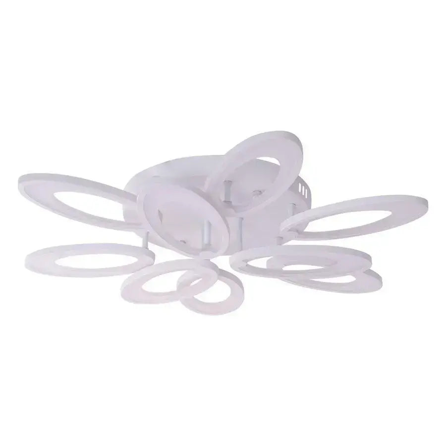 Lustra Led Cu Telecomanda Sunflower, 9 Elemente, Lumina Rece/Calda/Neutra, Dimabila - vivimall.ro
