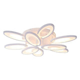 Lustra Led Cu Telecomanda Sunflower, 9 Elemente, Lumina Rece/Calda/Neutra, Dimabila - vivimall.ro