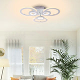 Lustra Led Cu Telecomanda Kade, 3 Cercuri, Lumina Rece/Calda/Neutra, Dimabila - vivimall.ro