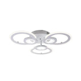 Lustra Led Cu Telecomanda Kade, 3 Cercuri, Lumina Rece/Calda/Neutra, Dimabila - vivimall.ro