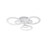 Lustra Led Cu Telecomanda Kade, 3 Cercuri, Lumina Rece/Calda/Neutra, Dimabila - vivimall.ro
