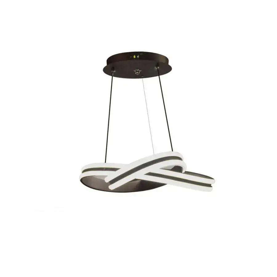 Lustra Led Suspendata Cu Telecomanda Infinity Loop, Lumina Rece/Calda/Neutra, Dimabila - vivimall.ro