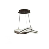 Lustra Led Suspendata Cu Telecomanda Infinity Loop, Lumina Rece/Calda/Neutra, Dimabila - vivimall.ro