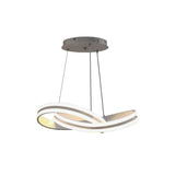 Lustra Led Suspendata Cu Telecomanda Infinity Loop, Lumina Rece/Calda/Neutra, Dimabila - vivimall.ro