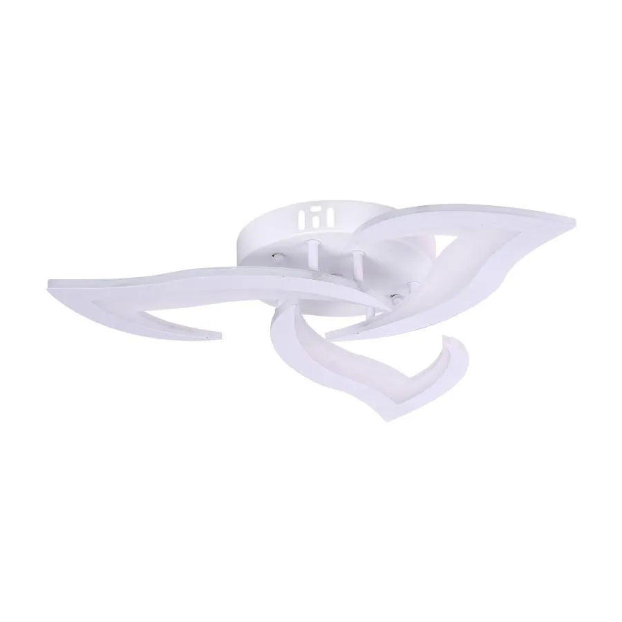 Lustra Led Cu Telecomanda Lotus, 3 Petale, Lumina Rece/Calda/Neutra, Dimabila - vivimall.ro