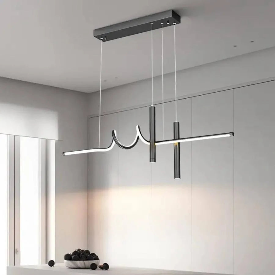 Lustra Led Suspendata Cu Telecomanda Danna, Lumina Rece/Calda/Neutra, Dimabila - vivimall.ro