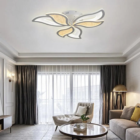 Lustra Led Cu Telecomanda Kylen, 6 Elemente, Lumina Rece/Calda/Neutra, Dimabila - vivimall.ro