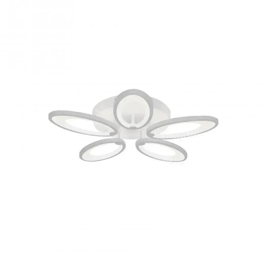 Lustra Led Cu Telecomanda Sunflower, 5 Elemente, Lumina Rece/Calda/Neutra, Dimabila - vivimall.ro